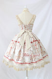 Chandelier Printed Gothic Lolita JSK Dress Sleeveless Halloween Midi Party Dress Pre-order by Alice Girl