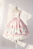 Cage in Dream ~ Sweet Lolita JSK Dress Printed Sleeveless Party Dress by Alice Girl ~ Pre-order