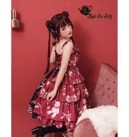 Chocolate Bunny ~ Punk Contrast Color Printed Lolita JSK Dress by Magic Tea Party ~ Pre-order