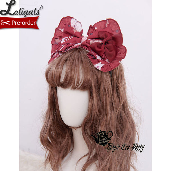 Chocolate Bunny ~ Sweet Lolita Hair Bow Hairpin by Magic Tea Party ~ Pre-order