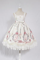 Cage in Dream ~ Sweet Lolita JSK Dress Printed Sleeveless Party Dress by Alice Girl ~ Pre-order
