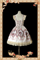 Sweet Cinderella Printed Lolita Mini JSK Dress Casual Short Dress by Infanta