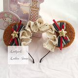 Cute Bear Ear Lolita KC Sweet Mori Girl Headband Cosplay Headpiece