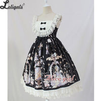 Sweet Lolita Casual Dress ~Angel's Book Printed Midi Dress by Alice Girl ~ Pre-order