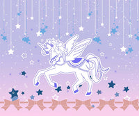 Sweet Ombre Pink Unicorn Printed Lace Lady's Lolita Skirt
