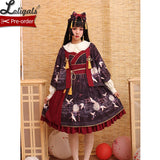 Returning Crane ~ Printed Kimono Cardigan Lolita Blouse by Alice Girl ~ Pre-order