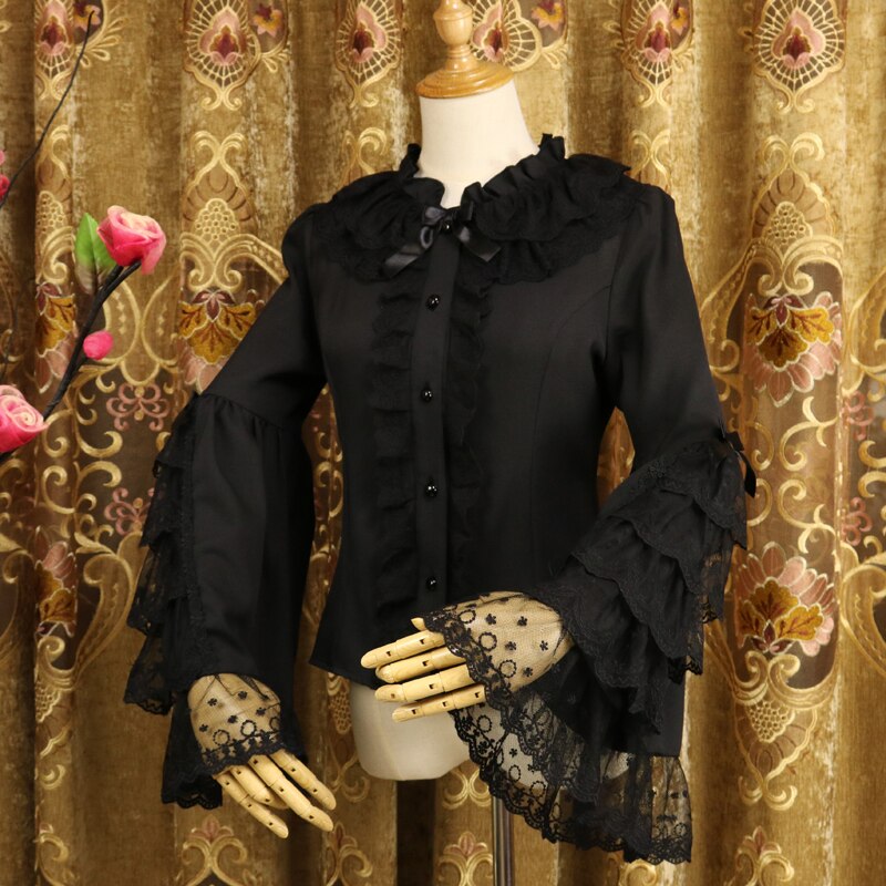 Ruffled Chiffon Shirt