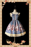 Sweet Cinderella Printed Lolita Mini JSK Dress Casual Short Dress by Infanta