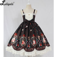 Cage in Dream ~ Sweet Lolita JSK Dress Printed Sleeveless Party Dress by Alice Girl ~ Pre-order