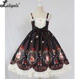 Cage in Dream ~ Sweet Lolita JSK Dress Printed Sleeveless Party Dress by Alice Girl ~ Pre-order