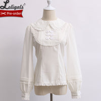 Vintage Women's Top Sweet Peter Pan Collar Lolita Blouse by Alice Girl ~ Pre-order