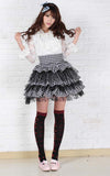 Sweet Harajuku Plaid Tutu Skirt Classic Checkered Girl's Tiered Mini Skirt