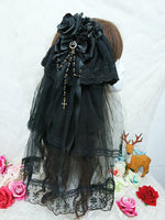 Gothic Lolita Headpiece W. Veil