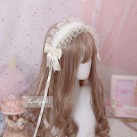 Sweet Mori Girl Lolita Headband Lace Headdress