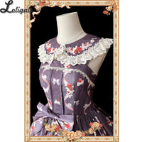 The Owl ~ Sweet Printed Lolita Detachable Collar / Head Bow by Infanta