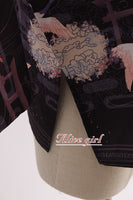 Returning Crane ~ Printed Kimono Cardigan Lolita Blouse by Alice Girl ~ Pre-order