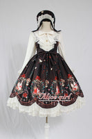 Cage in Dream ~ Sweet Lolita JSK Dress Printed Sleeveless Party Dress by Alice Girl ~ Pre-order