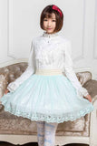 2019 Glittering Short Skirt Cute Mori Girl Skirt for Summer Mint Green/Pink/Lavender