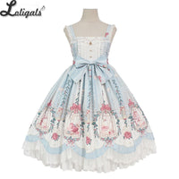 Cage in Dream ~ Sweet Lolita JSK Dress Printed Sleeveless Party Dress by Alice Girl ~ Pre-order