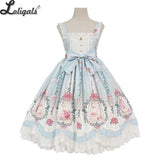 Cage in Dream ~ Sweet Lolita JSK Dress Printed Sleeveless Party Dress by Alice Girl ~ Pre-order