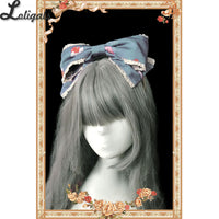 The Owl ~ Sweet Printed Lolita Detachable Collar / Head Bow by Infanta