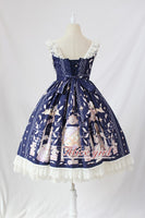 Sweet Lolita Casual Dress ~Angel's Book Printed Midi Dress by Alice Girl ~ Pre-order