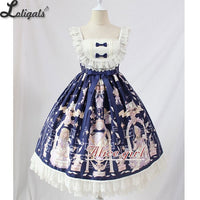 Sweet Lolita Casual Dress ~Angel's Book Printed Midi Dress by Alice Girl ~ Pre-order