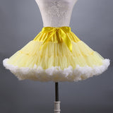 2019 New Adult Short Tulle Pettiskirt Colorful Tutu Skirt Crinoline for Women