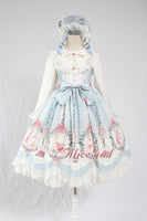 Cage in Dream ~ Sweet Lolita JSK Dress Printed Sleeveless Party Dress by Alice Girl ~ Pre-order