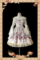 Sweet Cinderella Printed Lolita Mini JSK Dress Casual Short Dress by Infanta
