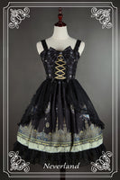 Mystery Arabian Night Printed Sleeveless Lolita Jumper Skirt for Girl