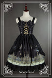 Mystery Arabian Night Printed Sleeveless Lolita Jumper Skirt for Girl