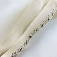 Sweet Women's Patterned Tights Harajuku Castle & Rose Printed Lolita Pantyhose White/Black