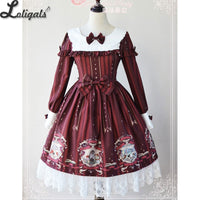 Bedtime Book ~ Sweet Printed Long Sleeve Lolita Dress by Magic Tea Party