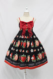 Sweet Strawberry Printed Lolita Casual JSK Dress Summer Midi Dress by Alice Girl Pre-order