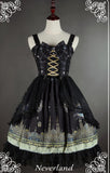 Mystery Arabian Night Printed Sleeveless Lolita Jumper Skirt for Girl