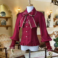Vintage Women's Chiffon Blouse Long Lantern Sleeve Button Down Shirt 6 Colors