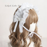 Sweet Lolita Headpiece Top Hat Lace Veil Fascinator Accessories for Wedding