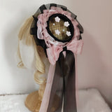 Sweet Lolita Headpiece Net Mini Top Hat with Bow