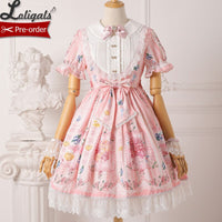 Berries & Flowers ~ Sweet Printed Short Sleeve Lolita Dress Pre-order