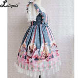 Chocolate & Meow ~ Sweet Summer Dress Printed Lolita JSK Dress by Yilia