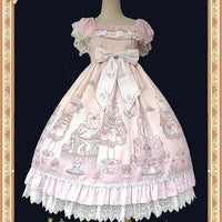 The Cake Salon ~ Sweet Lolita JSK Dress Empire Chiffon Dress by Infanta