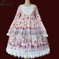 Tea Party in Forest ~ Sweet Printed Long Sleeve Lolita Dress by Infanta