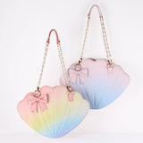 Sweet Ombre Gradient Shell Lolita Shoulder Bag Cross Body Bag by LovelyLota