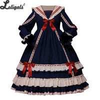 Miss Betty ~ Vintage High Waisted Lolita Dress Sailor Collar Party Dress