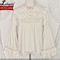 Pre-order ~ Sheep & Bear ~ Long Sleeve Peter Pan Collar Lolita Blouse by Alice Girl