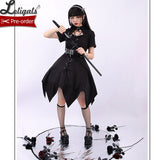 Pre~order ~ Hexagram Star ~ Gothic Lolita Dress Asymmetrical Short Sleeve Dress by Alice Girl