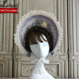Blooming Camillias ~ Sweet Lolita Bonnet Hat by Alice Girl ~ Pre-order