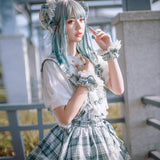 Icy Mucha ~ Sweet Plaid Lolita Skirt Mini Skirt by OCELOT