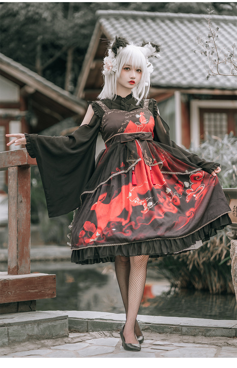 Fox & Cloud ~ Vintage Lolita JSK Dress